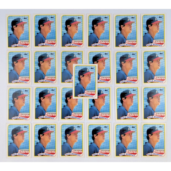 Dale Murphy Trading Card 1989 Topps #210 Lot of 25 - Picture 1 of 5